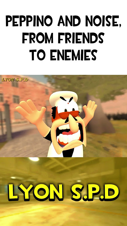 Peppino and Noise, from friends to enemies (Pizza Tower) #shorts