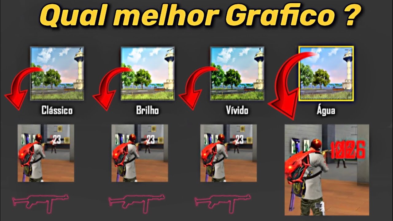 NOVOS GRÁFICOS DO FREE FIRE QUAL MELHOR ?