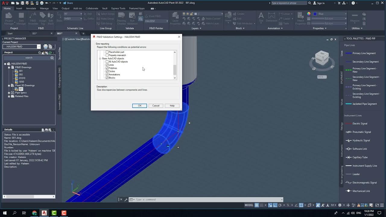 AUTOCAD PLANT P&ID FORMAT PAINTER AND PROJECT VALIDATION YouTube