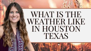 Houston TX - What is the weather like in Texas?