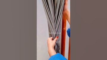 Curtains Tie Hack😍 #curtains #tie #hack
