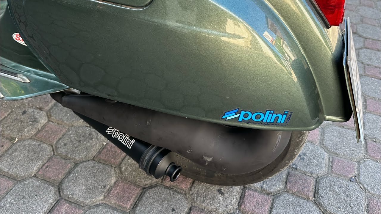 First start Polini For Race Exhaust / Muffler for Vespa Smallframe