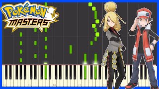 Battle! Champion - Pokemon Masters EX [Piano Tutorial] Synthesia MIDI Cynthia ポケモンマスターズ EX ピアノ 楽譜 音楽 screenshot 2