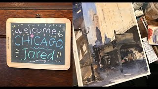 Trip to Chicago to Attend Watercolor Workshop with Alvaro Castagnet