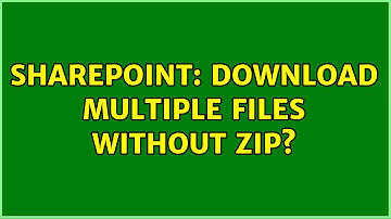 Sharepoint: Download multiple files without zip?
