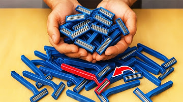 Een truc die niemand je verteld heeft! Maak oude scheermesjes in een minuut weer als nieuw