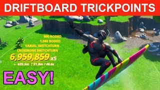 "Score trick points with a Driftboard with Neon Tropics applied to it" EASY GUIDE! FORTNITE screenshot 4