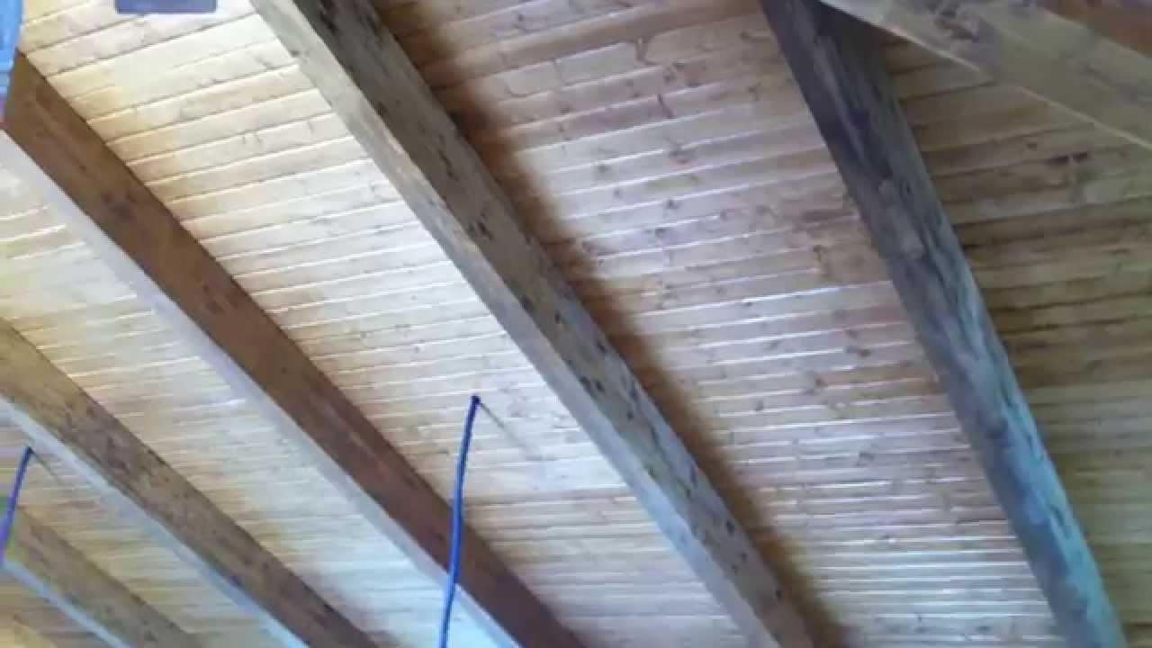 cubierta de madera laminada www estructuresintegralsdefusta com - YouTube