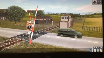 Eagle Running Through The Level Crossing In Trainz 2009.