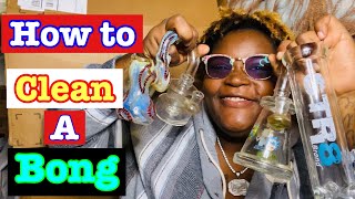 HOW TO CLEAN A BONG WITH NO ALCOHOL!!!