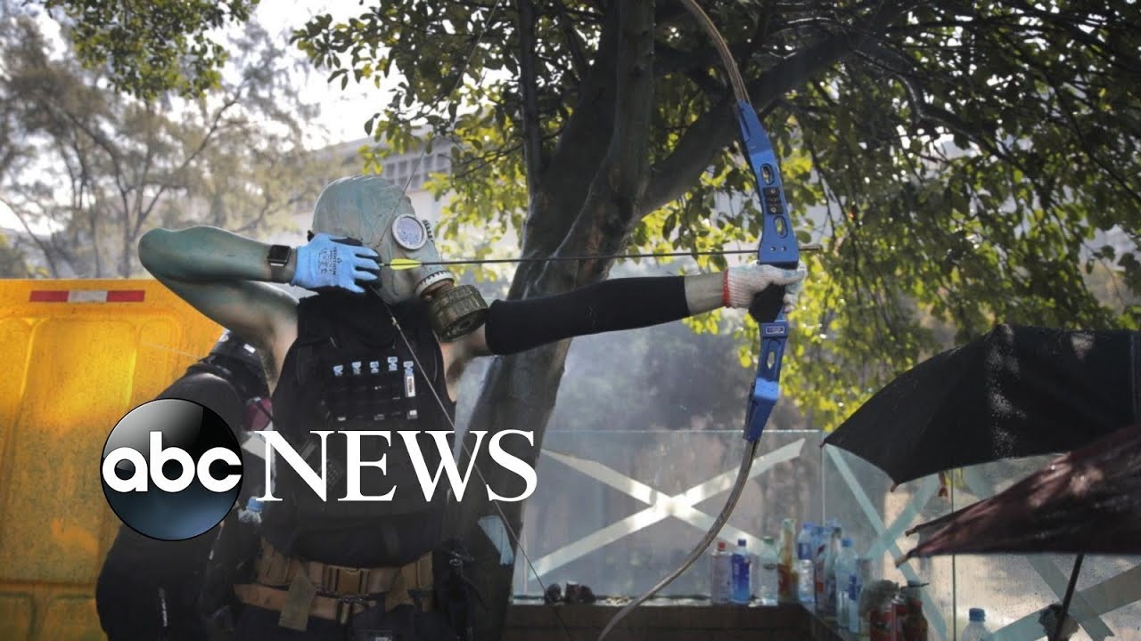 Students square off against police in Hong Kong l ABC News