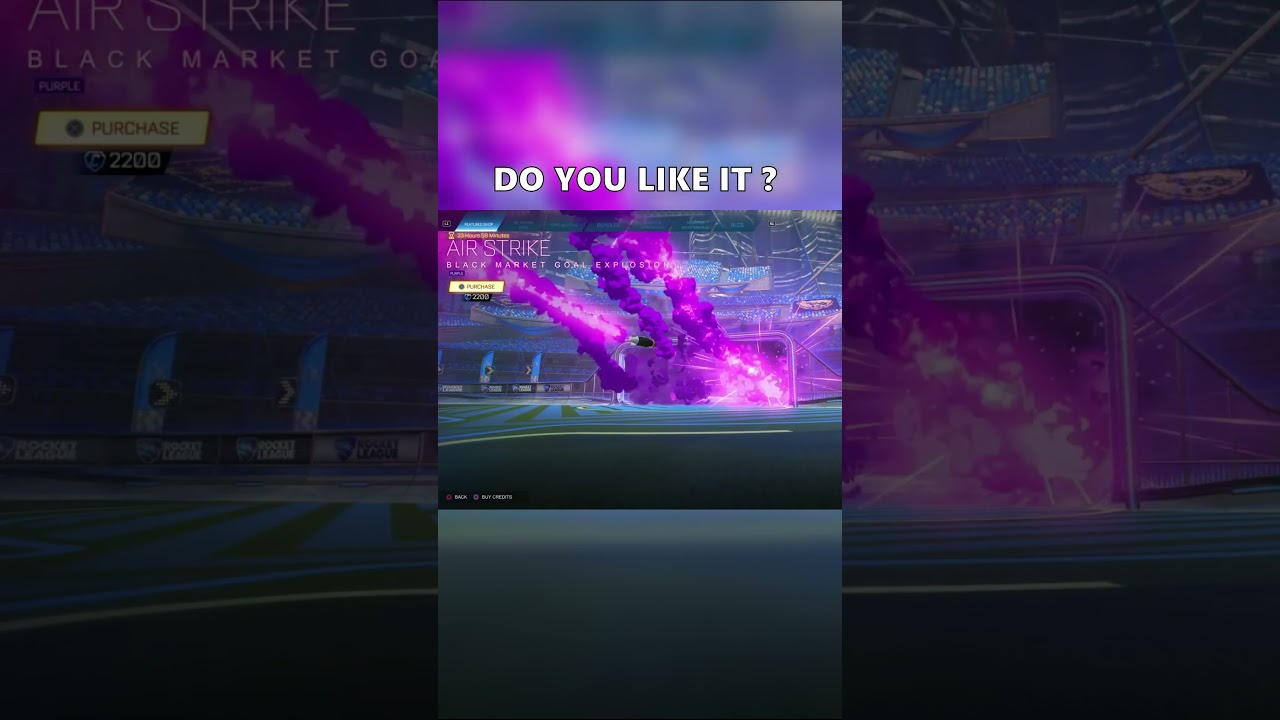 PURPLE AIR STRIKE GOAL EXPLOSION in ROCKET LEAGUE ITEM SHOP  