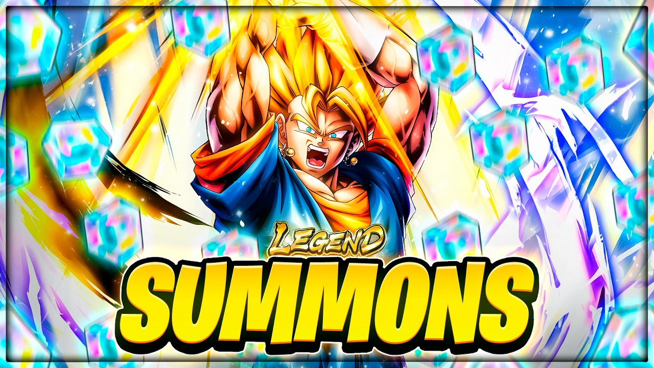 E A NOVA RARIDADE LEGEND CHEGOU! SUMMONS SUPER VEGITO LR - Dragon Ball Legends