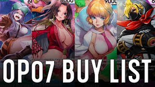 The Complete OP07 Buy List || One Piece Trading Card Game 500 Years Into The Future