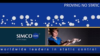 Proving no static on film, Simco-Ion anti static industrial eliminator system