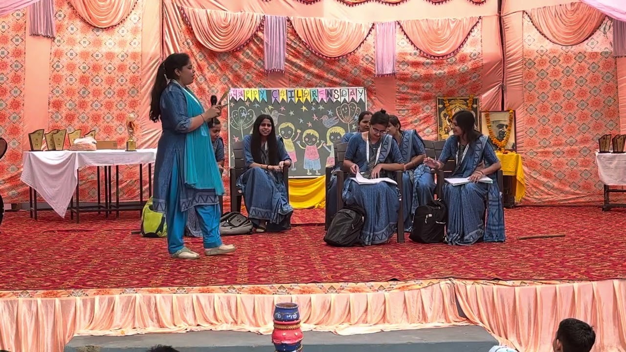 Meaningful Drama by teachers for students on children’s day at Babuji Convent School