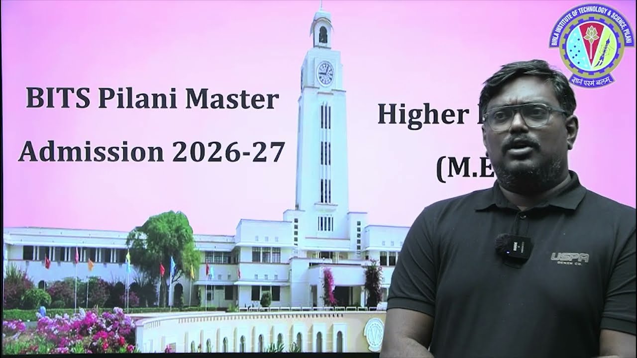 BITS Pilani Masters Admissions 2026–27 | Sandeep Adari