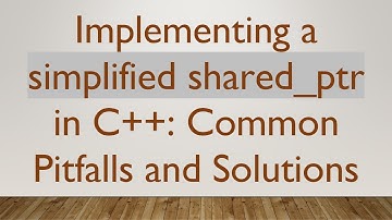 Implementing a simplified shared_ptr in C+ + : Common Pitfalls and Solutions
