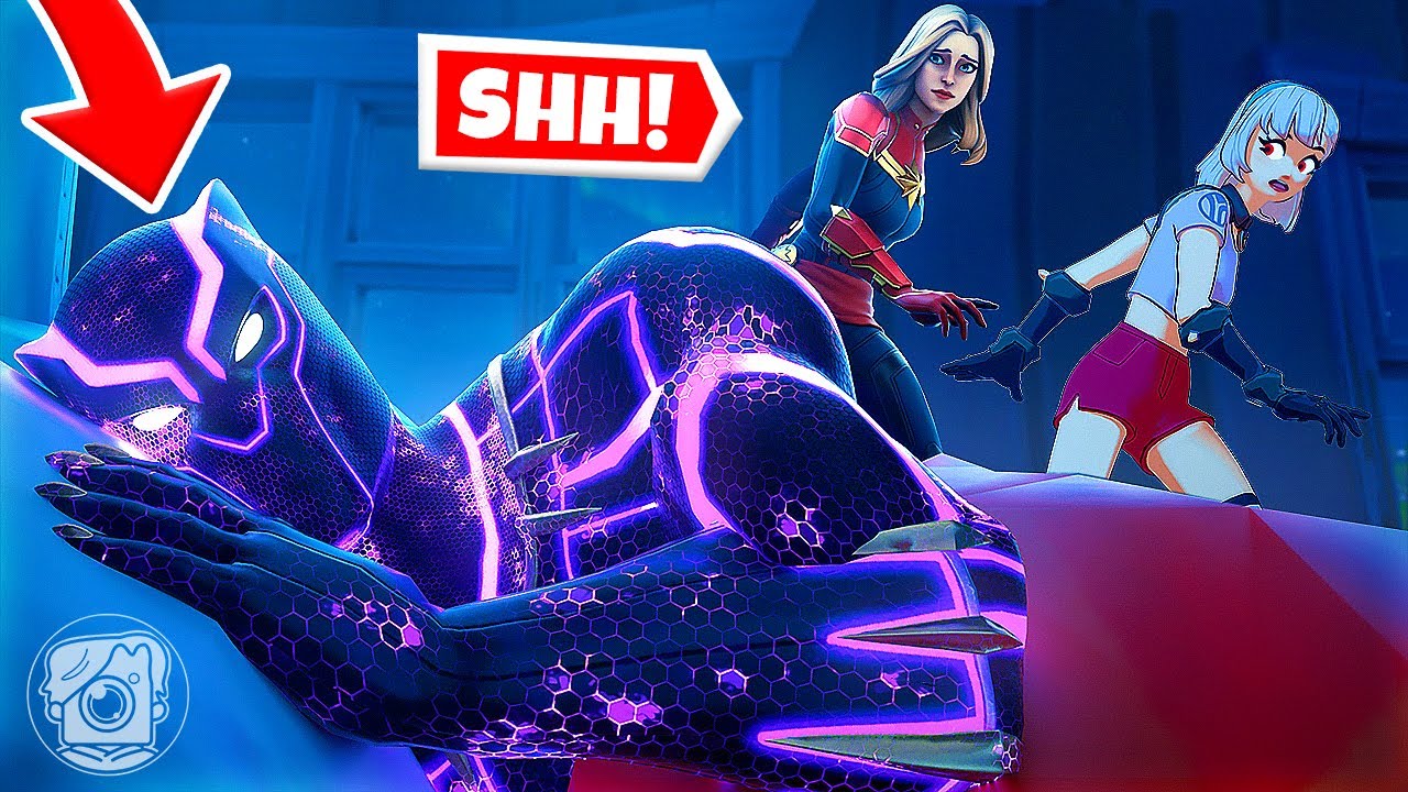 DON'T WAKE BLACK PANTHER... or ELSE! (Fortnite Challenge)