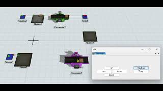 FlexSim Model Real-time Control using a Game-pad Style Interface
