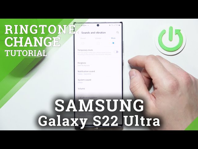 How to Set Custom Ringtone on Samsung Galaxy S22 Ultra – Sounds Settings class=