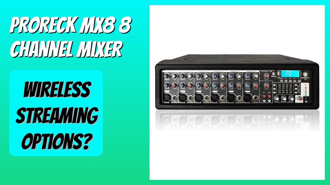 REVIEW (2026): PRORECK MX8 8 Channel Mixer. Features