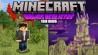 SOBREVIVI 100 DIAS no MINECRAFT RPG com BIOMAS REALISTAS | O FILME