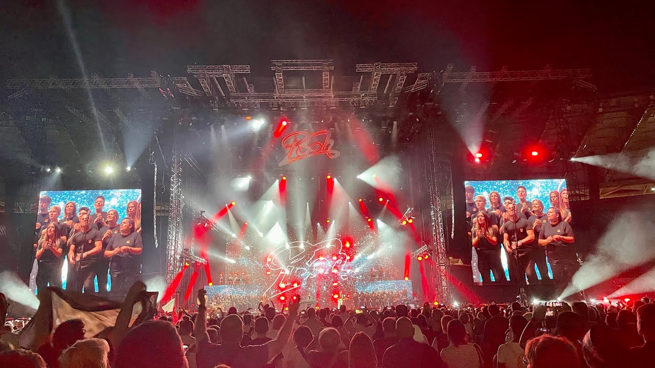 Red Canzian sbaglia (dal vivo) il testo l’aquila e il falco dimostrando di non essere in Playback.