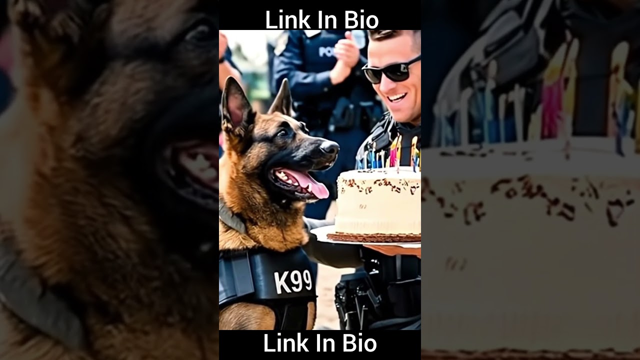 Police Dog Birthday Celebration 🎂 | K9 Unit Special Party | Heartwarming Tribute 