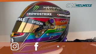 Lewis Hamilton 2021 Abu Dhabi  Gp F1 Replica Helmet  Size