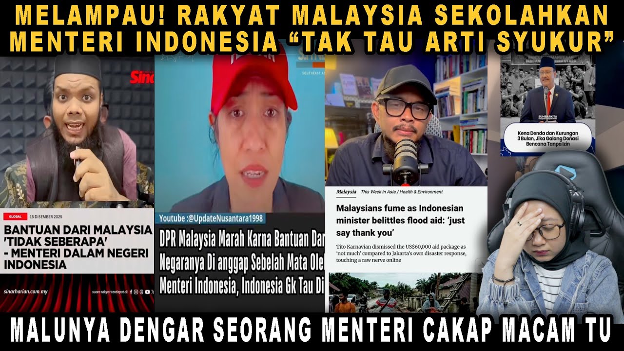 MELAMPAU❗RAKYAT MALAYSIA SEKOLAHKAN MENTERI INDONESIA “TAK TAU ARTI SYUKUR”