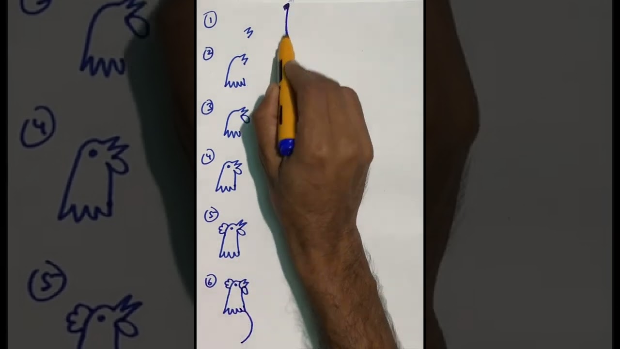 How to draw a cock || 