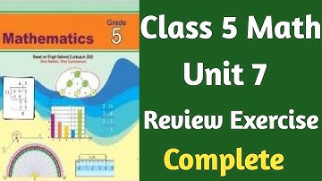 Class 5 Math Unit 7 Review Exercise | Class 5 Chapter 7 Review Exercise | Geometry Review Exercise 