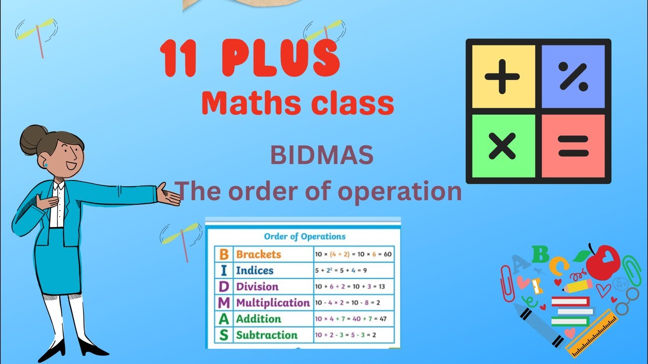 11 Plus Math’s  /BIDMAS order of operation /ambitious learning live /
