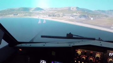Landing in Ajaccio, Corsica