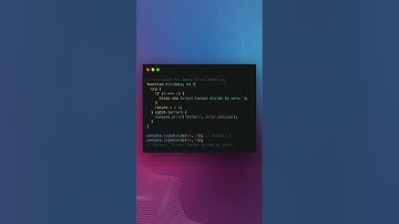 JavaScript Shortcuts - Error Handling
