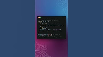 JavaScript Shortcuts - Error Handling