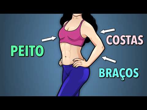 Reduzir a Gordura nos Braços, Peito e Costas com 18 Minutos de ExercĂcios por Dia