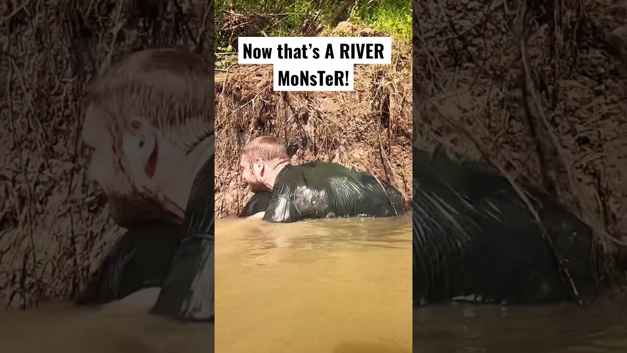 Man Noodles A River Monster How To Catch Catfish With Your Feet And Hands Noodling