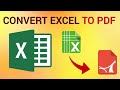 How to convert Excel to PDF without Converter | Excel File को PDF कैसे बनाये