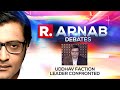 Arnab confronts uddhav faction leader chandrashekhar jha on the debate over mansukh hirens murder