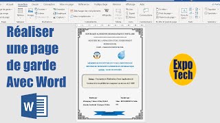 Comment réaliser une page de garde sur Microsoft Word