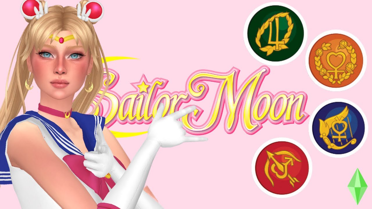 Sims inspired by Sailor Moon characters | Sims 4 Lofi CAS