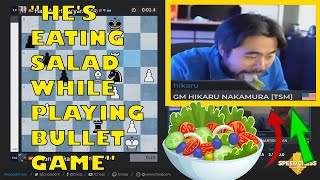 HIKARU EAT SALAD DURING SPEED CHESS CHAMPIONSHIP !!! Chess Highlights ep23