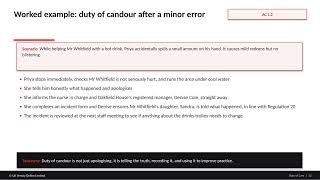 Unit 3 - LO1 Duty of Care, Duty of Candour and Individual Rights