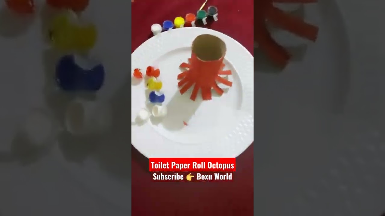 DIY toilet paper roll octopus | Creative homemade kids activities 