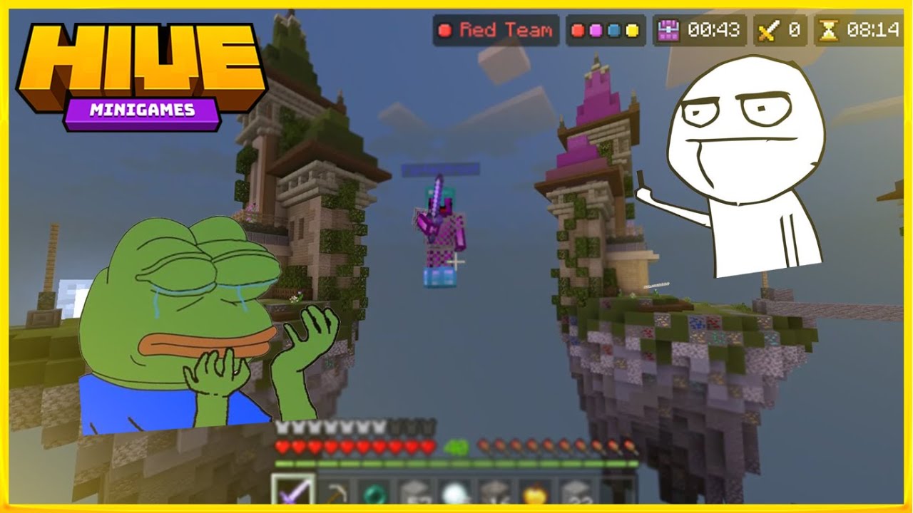 Skywars Funny Moments #13 The Hive - YouTube
