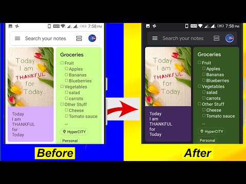 How to enable dark mode in google keep app : The google keep notes dark theme