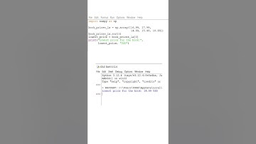 Array in Python numpy