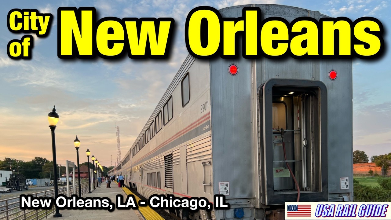 [ Amtrak Train Ride ] All 20 stops, Complete Trip Report, Old Illinois Central Route